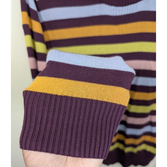 Pact Womens Sweater Classic Fine Knit 100% Organic Cotton Striped Size Small - Picture 7 of 10